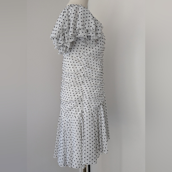 Bardot Jesse Ruched Polka Dot Dress - Picture 5 of 12